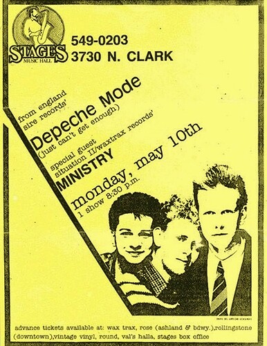 Ministry 5-10-82 Stages in Chicago